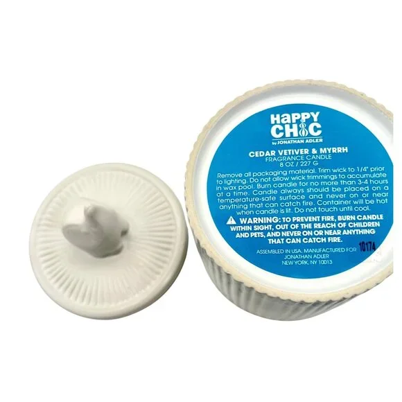 RARE White Ceramic Elephant Lidded Canister Whimsical Storage Decor 6" H - Picture 6 of 9